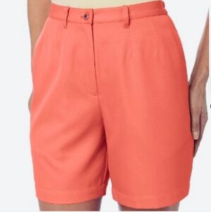 Coral Bay Women's Vibrant Coral Golf Shorts Size 12